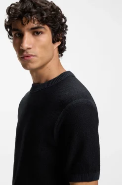 Cotton-blend knit T-shirt