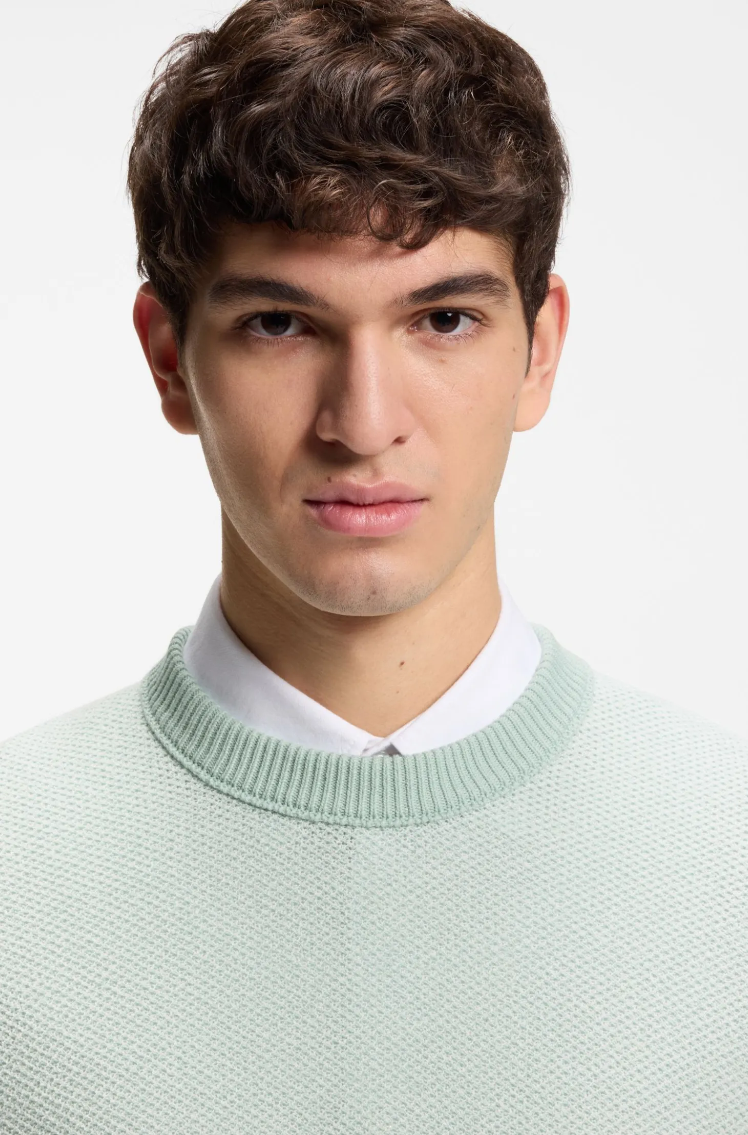 Cotton-blend knit T-shirt