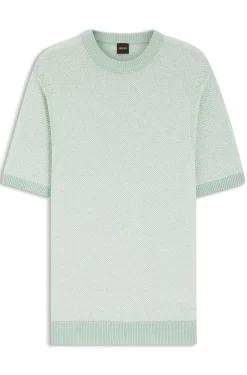 Cotton-blend knit T-shirt