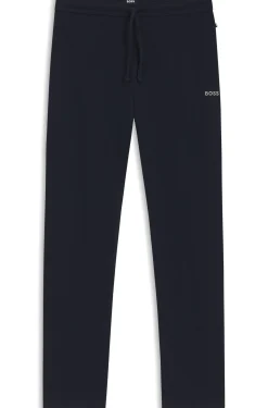 Cotton-blend pyjama bottoms with embroidered logo