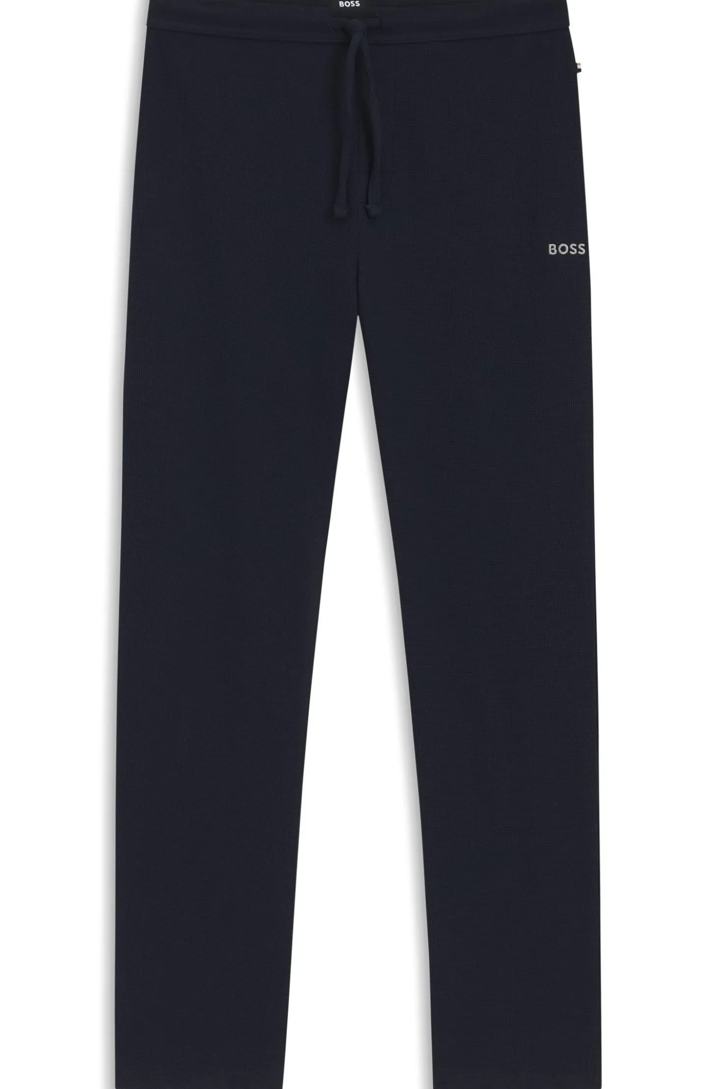 Cotton-blend pyjama bottoms with embroidered logo