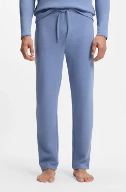 Cotton-blend pyjama bottoms with embroidered logo