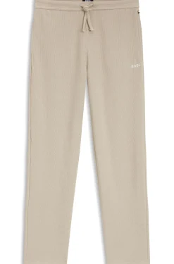 Cotton-blend pyjama bottoms with embroidered logo