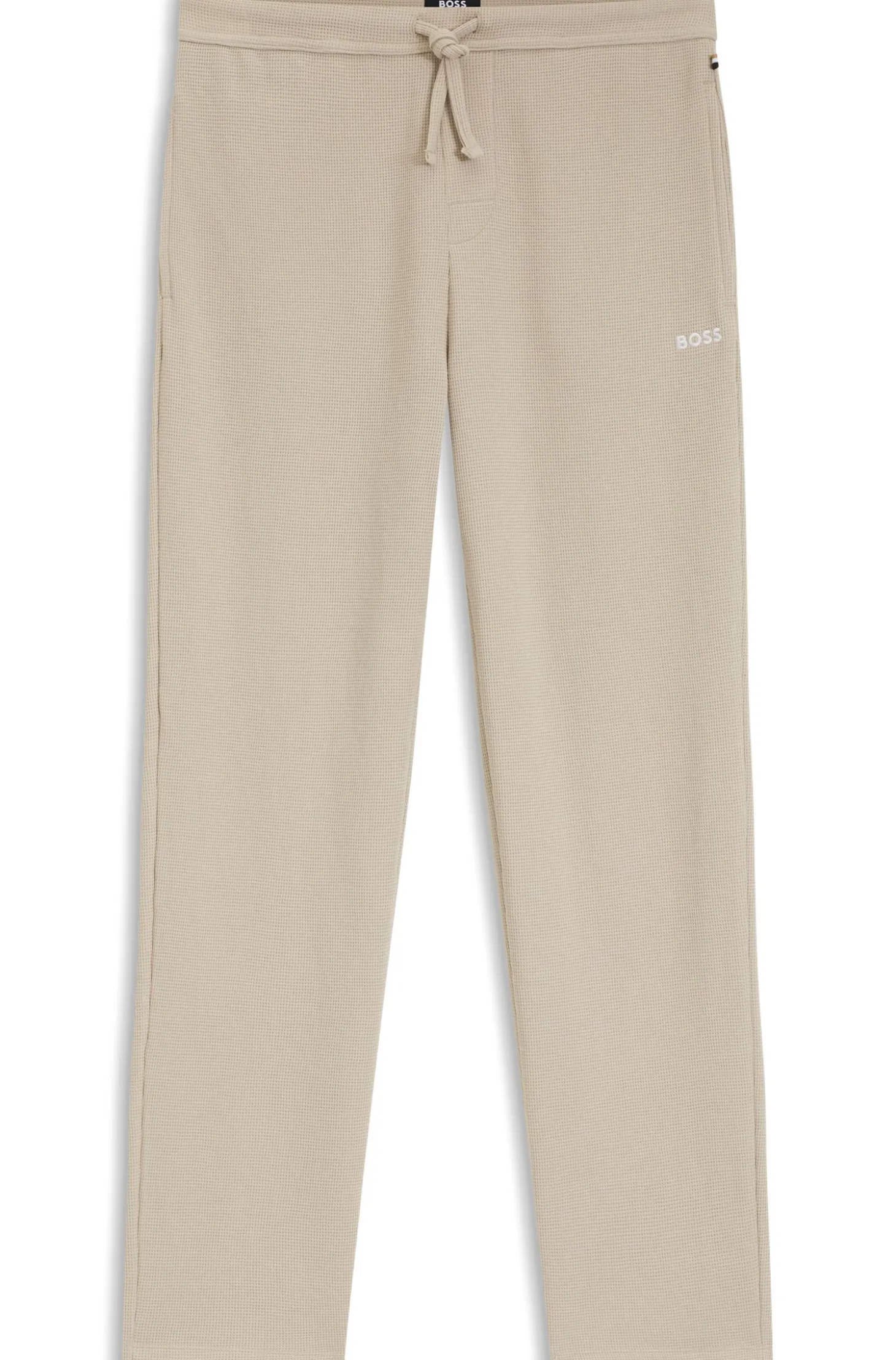 Cotton-blend pyjama bottoms with embroidered logo