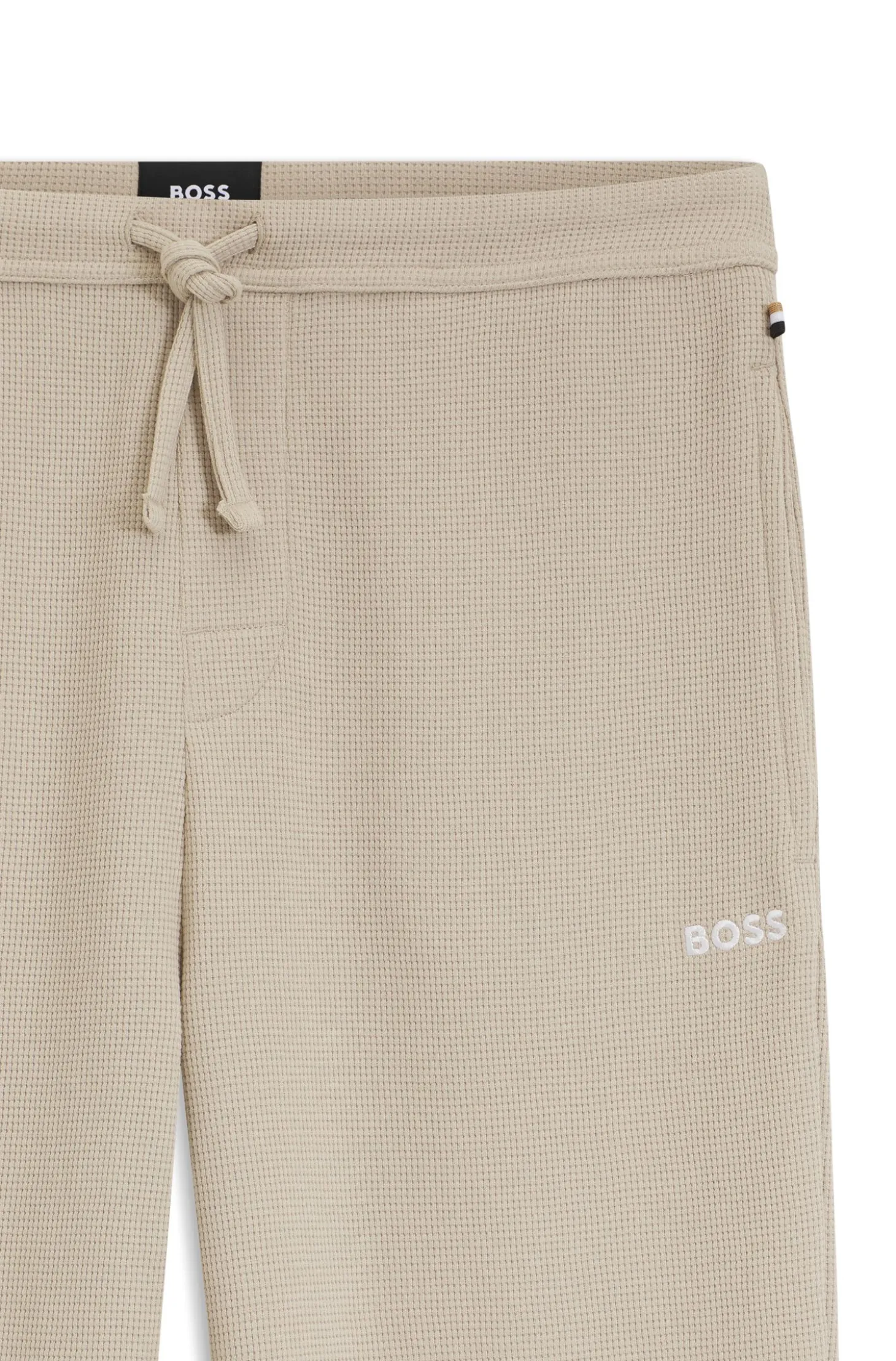 Cotton-blend pyjama bottoms with embroidered logo