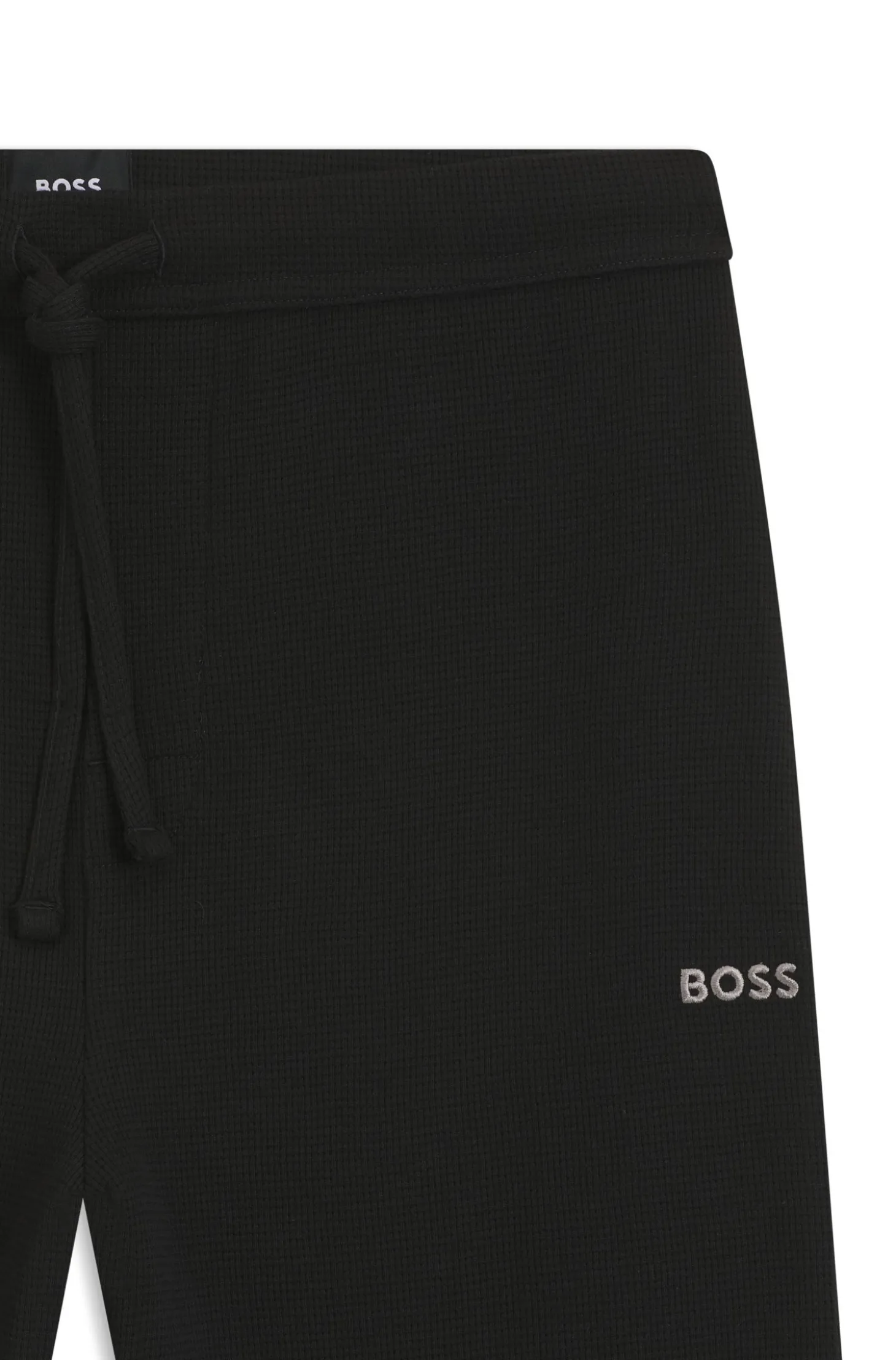Cotton-blend pyjama bottoms with embroidered logo