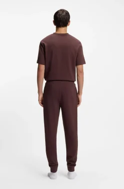 Cotton-blend pyjama bottoms with embroidered logo