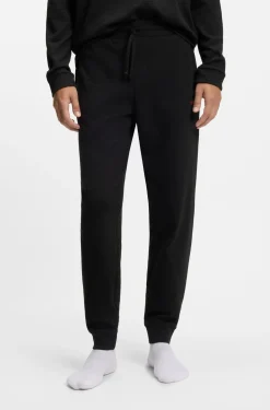 Cotton-blend pyjama bottoms with embroidered logo