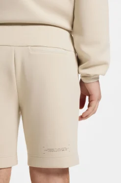 Cotton-blend shorts with reflective graphic