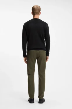 Cotton-blend sweater with bodymapping structure