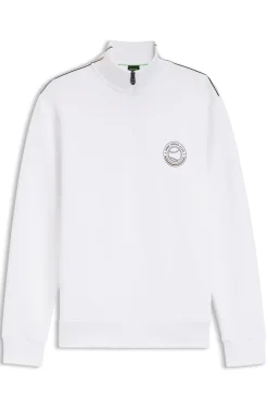 Cotton-blend sweatshirt with tennis artwork