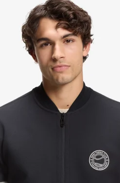 Cotton-blend sweatshirt with tennis-themed logo
