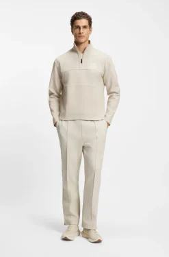 Cotton-blend sweatshirt with tennis-themed logo