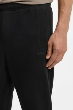 Cotton-blend tracksuit bottoms with embroidered logo