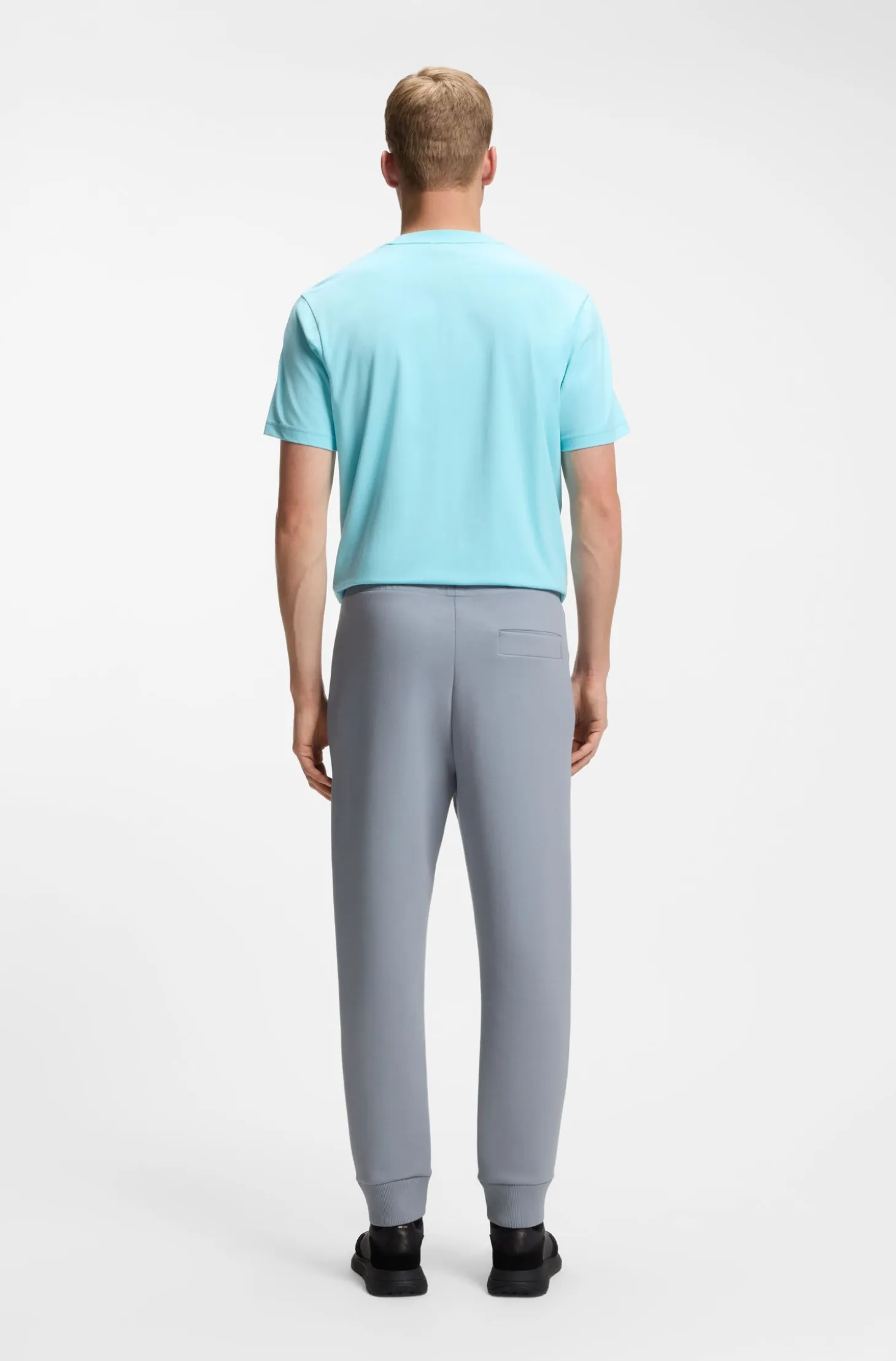 Cotton-blend tracksuit bottoms with embroidered logo