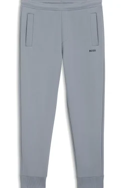 Cotton-blend tracksuit bottoms with embroidered logo