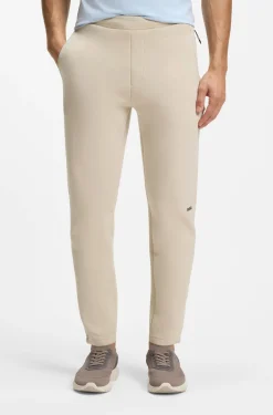 Cotton-blend tracksuit bottoms with reflective graphic