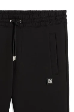 Cotton-blend tracksuit bottoms with stacked logo