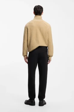 Cotton-blend tracksuit bottoms with stacked logo