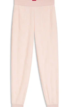 Cotton-blend tracksuit bottoms with all-over logo pattern