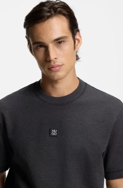Cotton-blend T-shirt with stacked logo