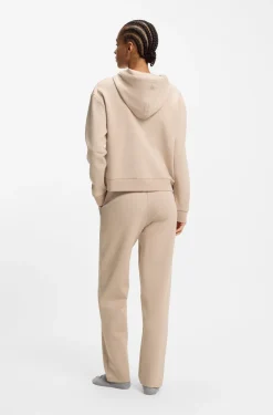 Cotton-blend zip-up hoodie with Double B monogram