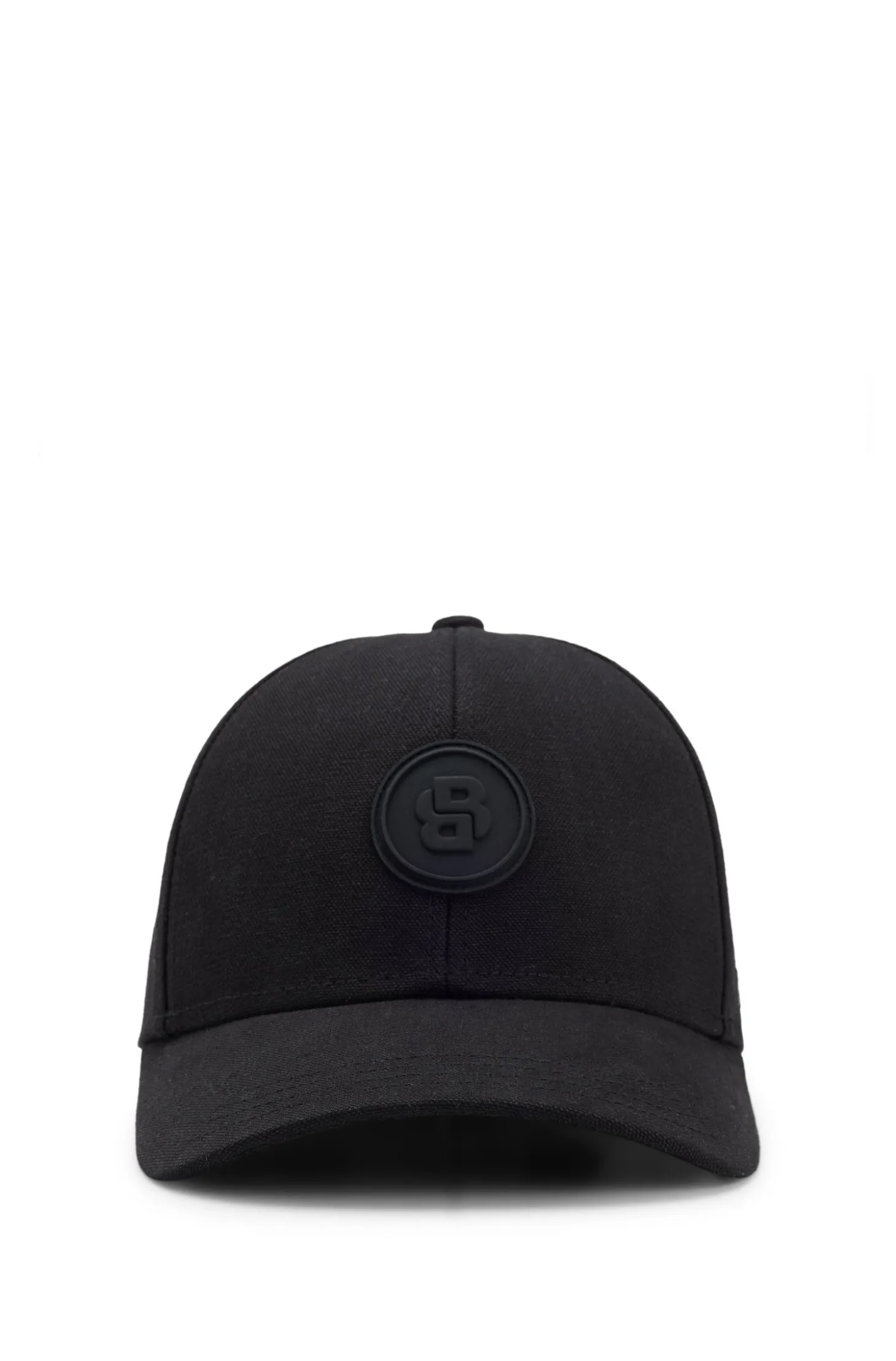 Cotton-canvas cap with Double B monogram badge