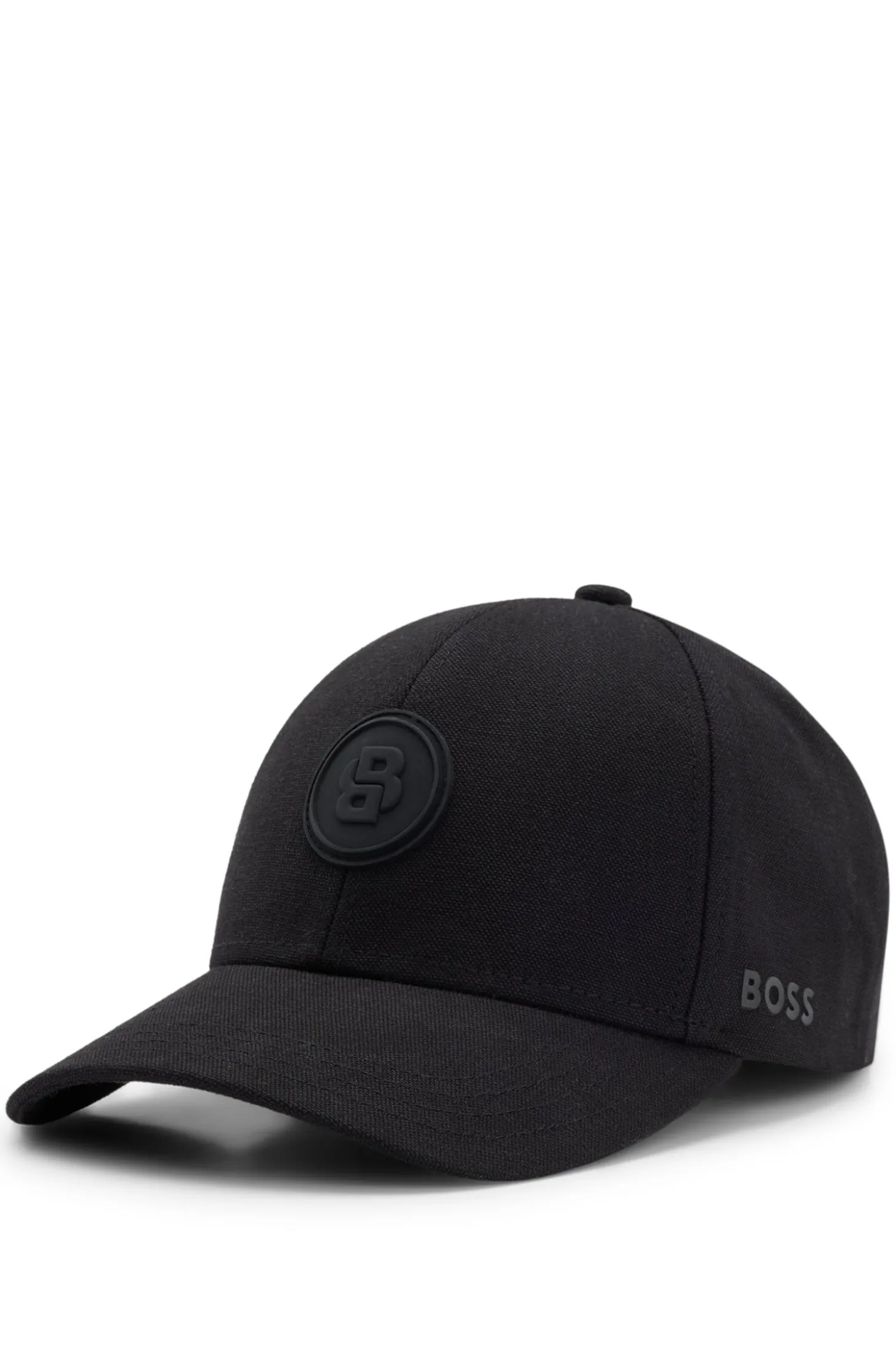 Cotton-canvas cap with Double B monogram badge