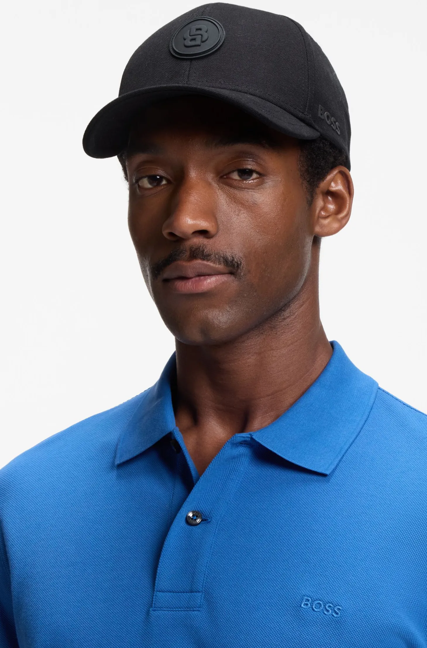 Cotton-canvas cap with Double B monogram badge