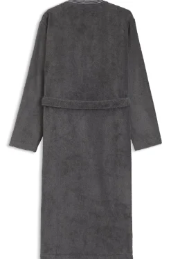 Cotton dressing gown with embroidered logo