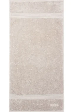 Cotton hand towel with embroidered logo