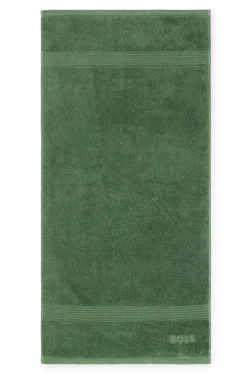 Cotton hand towel with embroidered logo