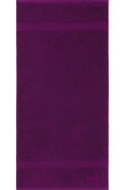 Cotton hand towel with embroidered logo
