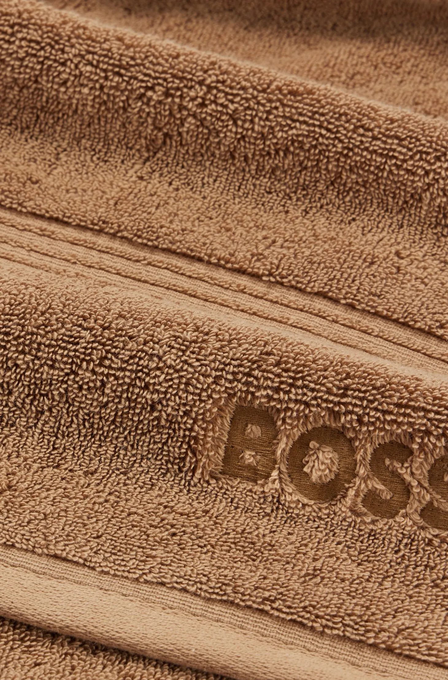Cotton hand towel with embroidered logo