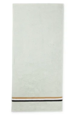 Cotton hand towel with signature stripe