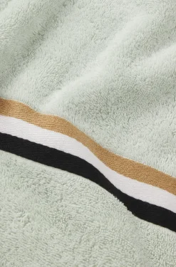 Cotton hand towel with signature stripe
