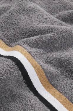 Cotton hand towel with signature stripe