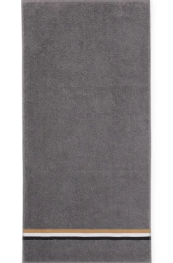 Cotton hand towel with signature stripe