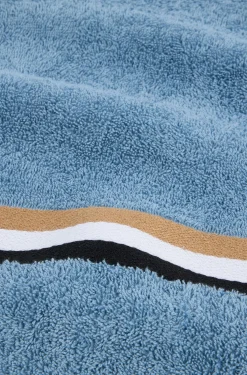Cotton hand towel with signature stripe