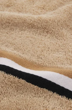 Cotton hand towel with signature stripe
