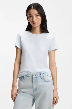 Cotton-jersey slim-fit T-shirt with Double B monogram