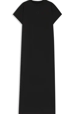 Cotton-jersey T-shirt dress with Happy HUGO logo