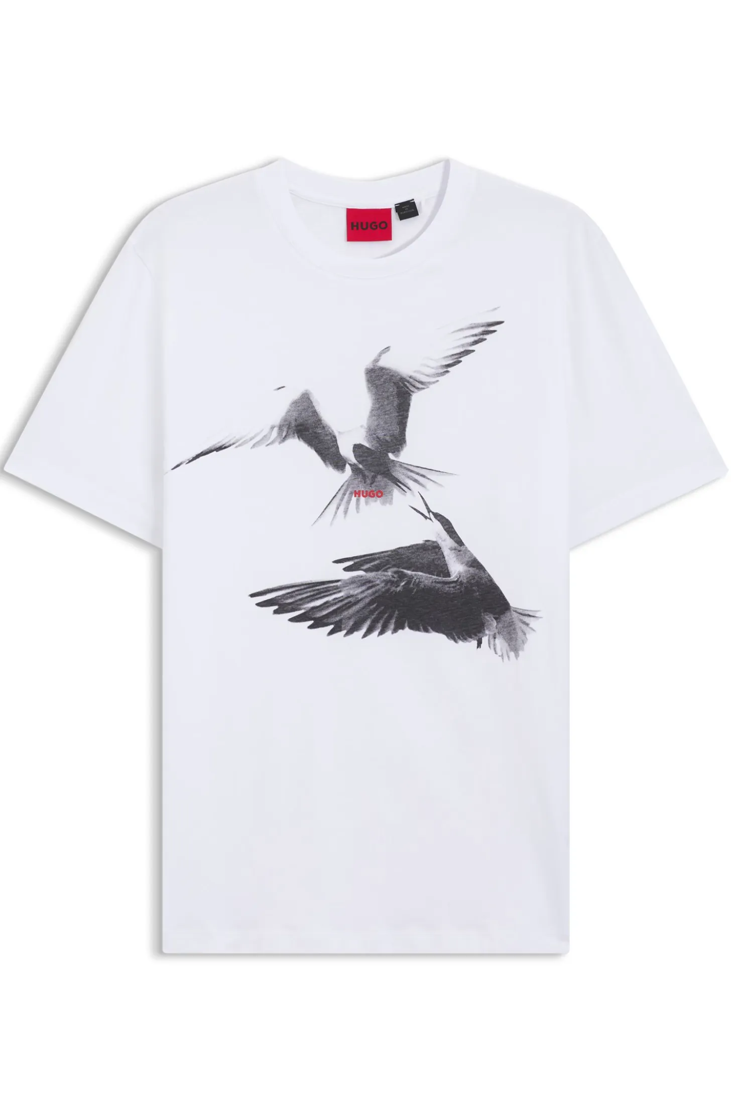 Cotton-jersey T-shirt with animal artwork