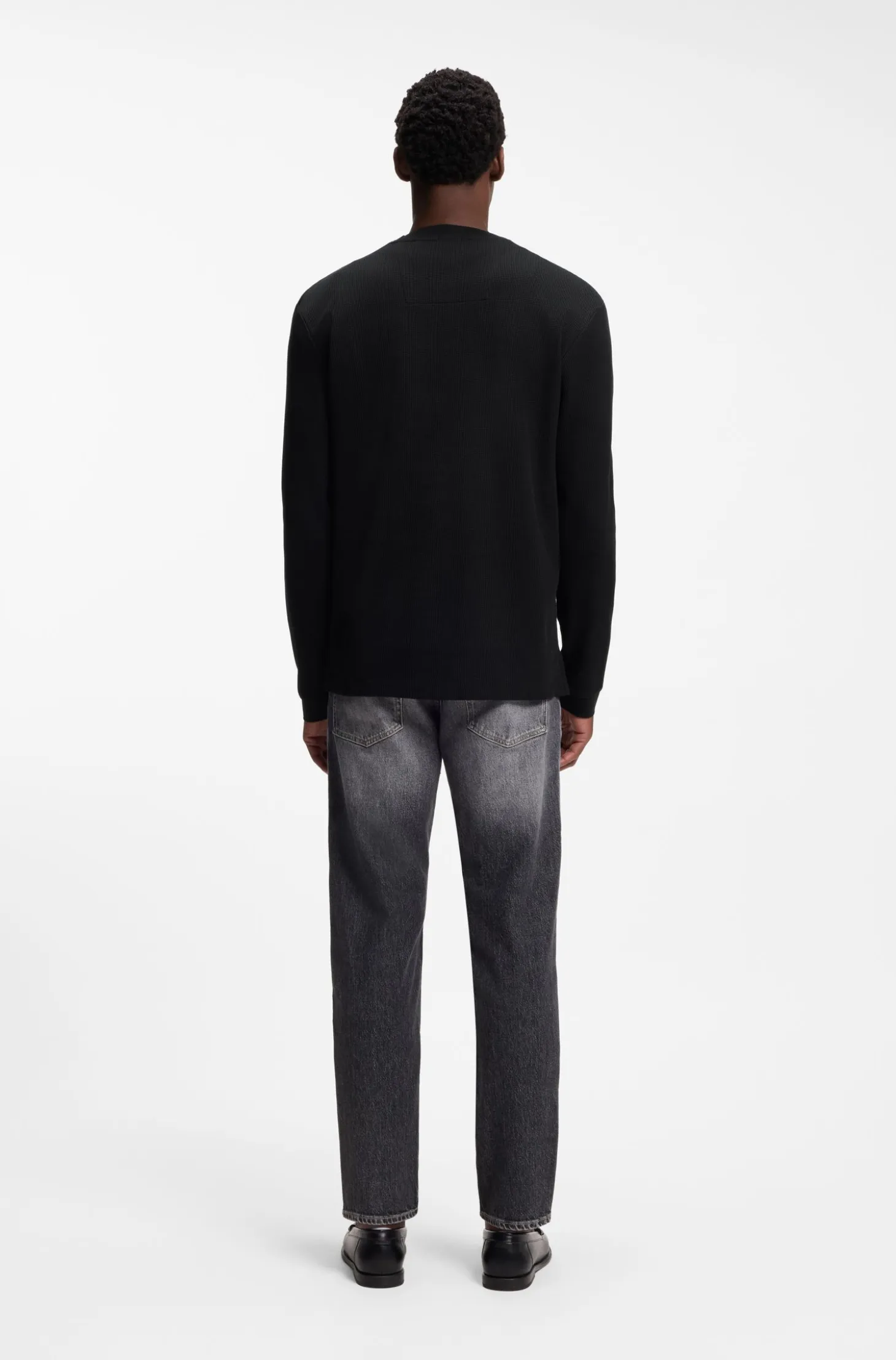 Cotton-jersey T-shirt with crew neck