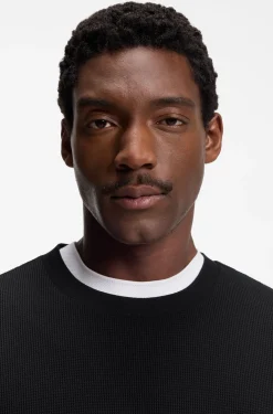 Cotton-jersey T-shirt with crew neck