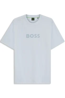 Cotton-jersey T-shirt with golf-inspired logo