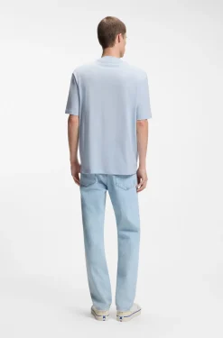 Cotton-jersey T-shirt with Happy HUGO logo