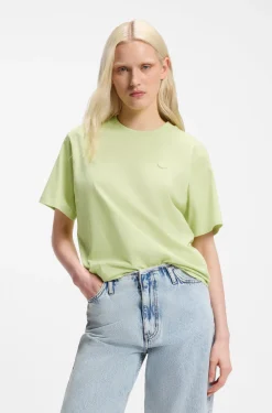 Cotton-jersey T-shirt with Happy HUGO logo