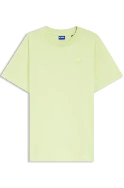Cotton-jersey T-shirt with Happy HUGO logo