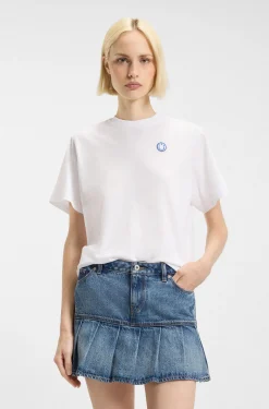 Cotton-jersey T-shirt with Happy HUGO logo